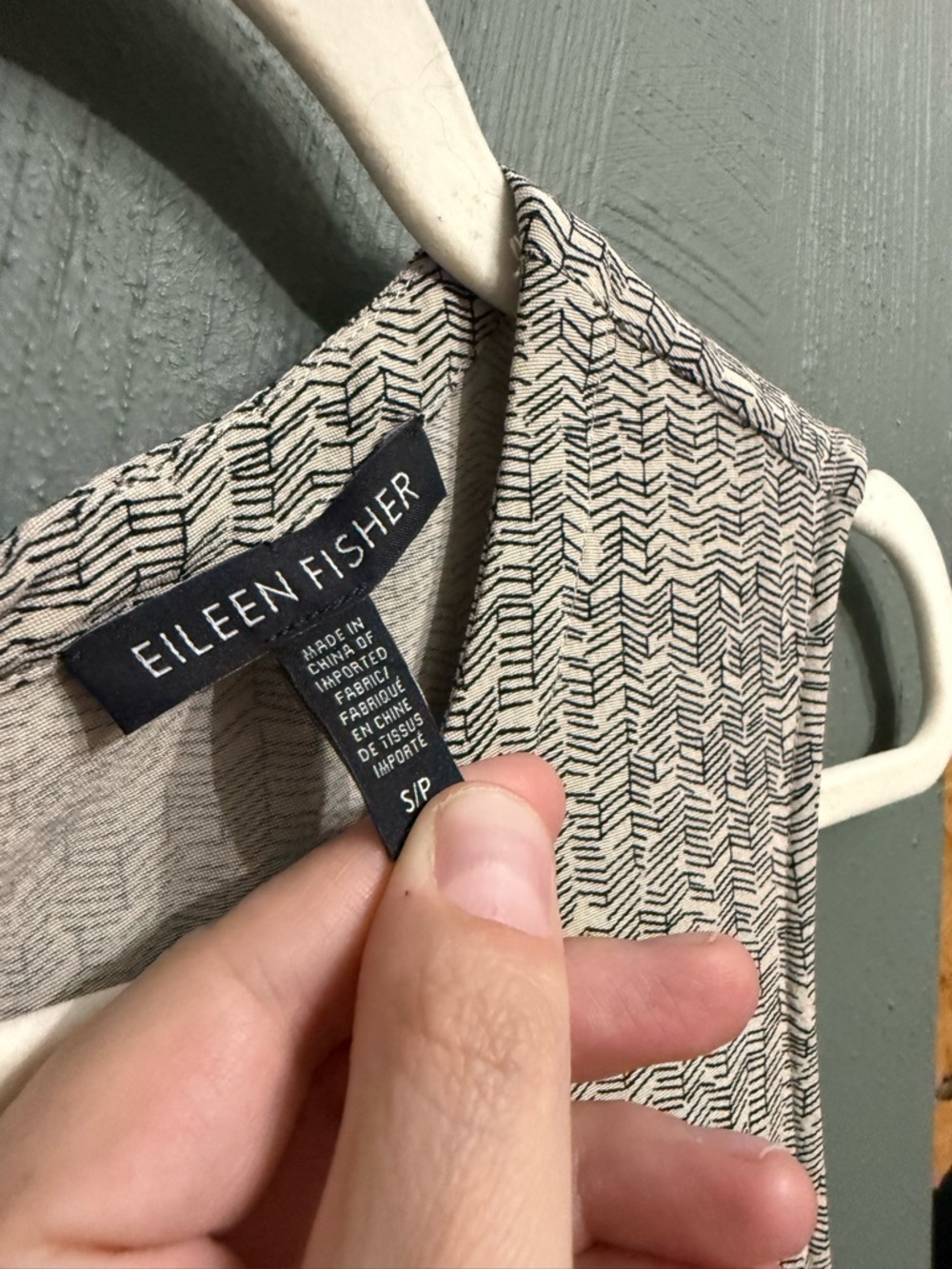 Eileen Fisher Women’s Broken Chevron Tencel Viscose Dress Size Small StyleF5BCR - Picture 4 of 8